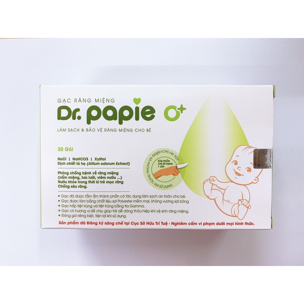 Gạc Răng Miệng DR.PAPIE Hộp/30 gói