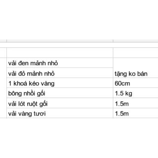 Bộ nguyên liệu handmade