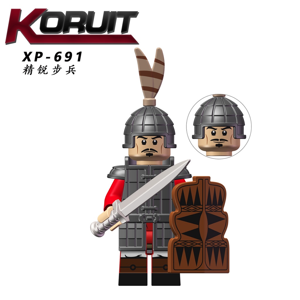 Minifigures Các Mẫu Nhân Vật Binh Lính Nhà Chu Hán Lưu Bang Mẫu Mới Nhất KT1093 - Đồ Chơi Lắp Ráp Mini