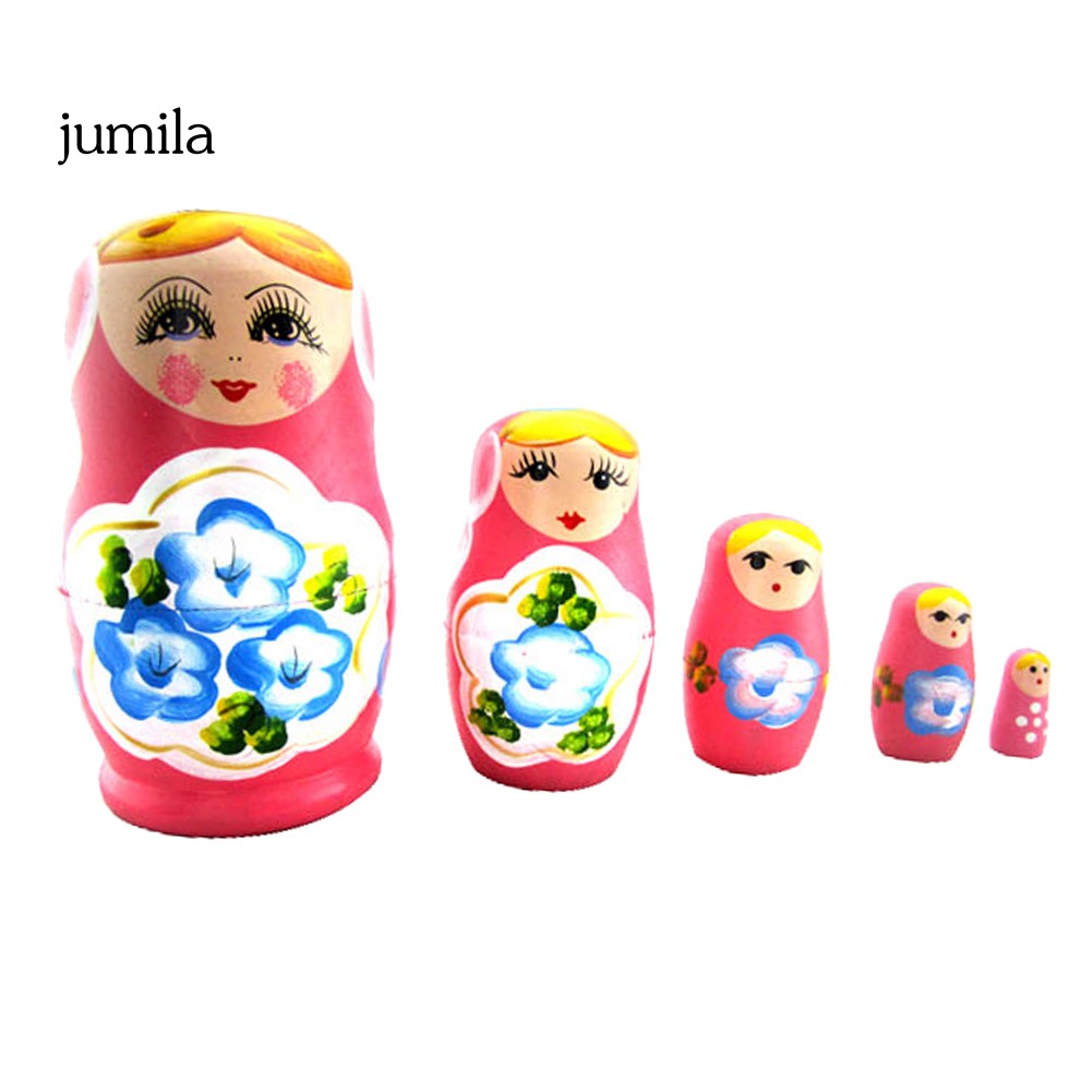 5 Búp Bê Nga Matryoshka Bằng Gỗ