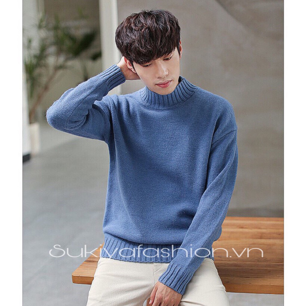 Áo Len nam cao cổ SUKIYA chất dày dặn phong cách Hàn quốc mới nhất 2024 AL11 | BigBuy360 - bigbuy360.vn