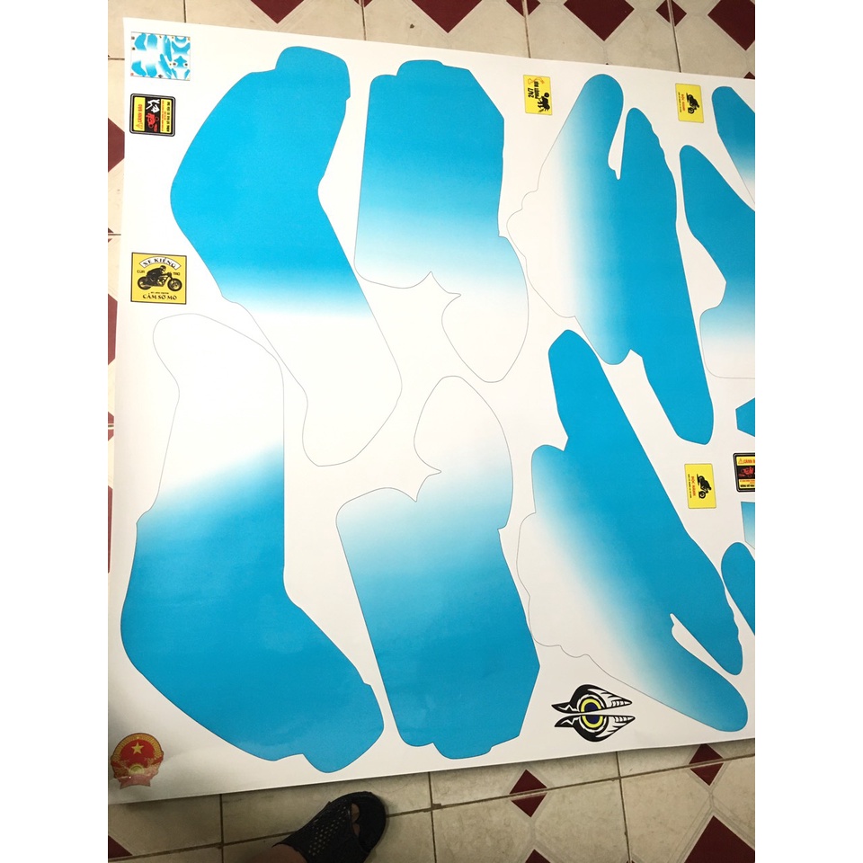 TEM TRÙM XE ĐIỆN XMEN MÃ 369 SIÊU PHẨM XANH TRẮNG