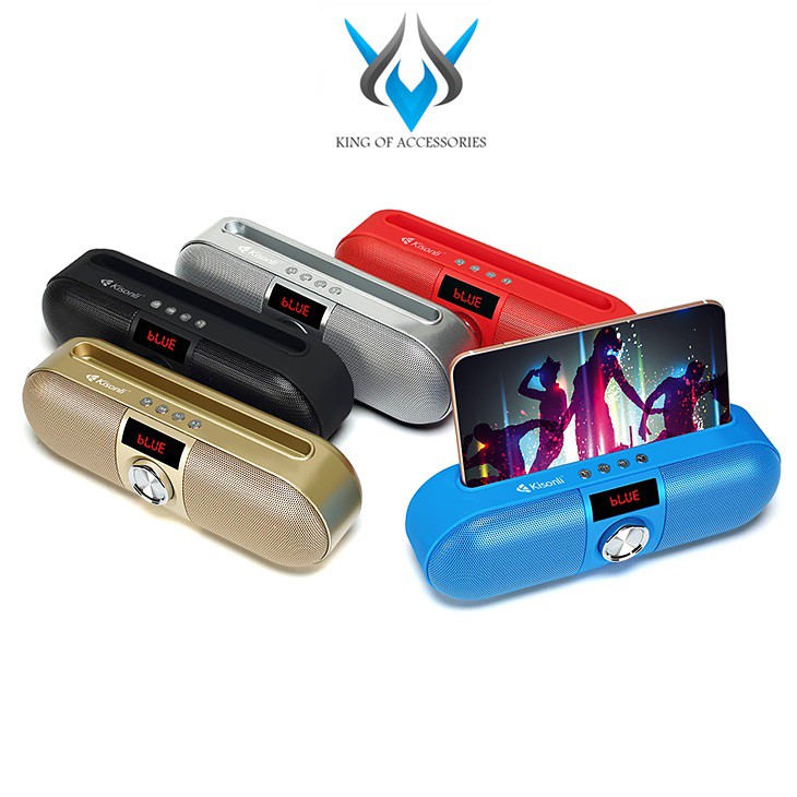Loa bluetooth Kisonli KS-1985 Stereo hỗ trợ thẻ nhớ/USB/FM/AUX/Rãnh tay (Màu ngẫu nhiên)