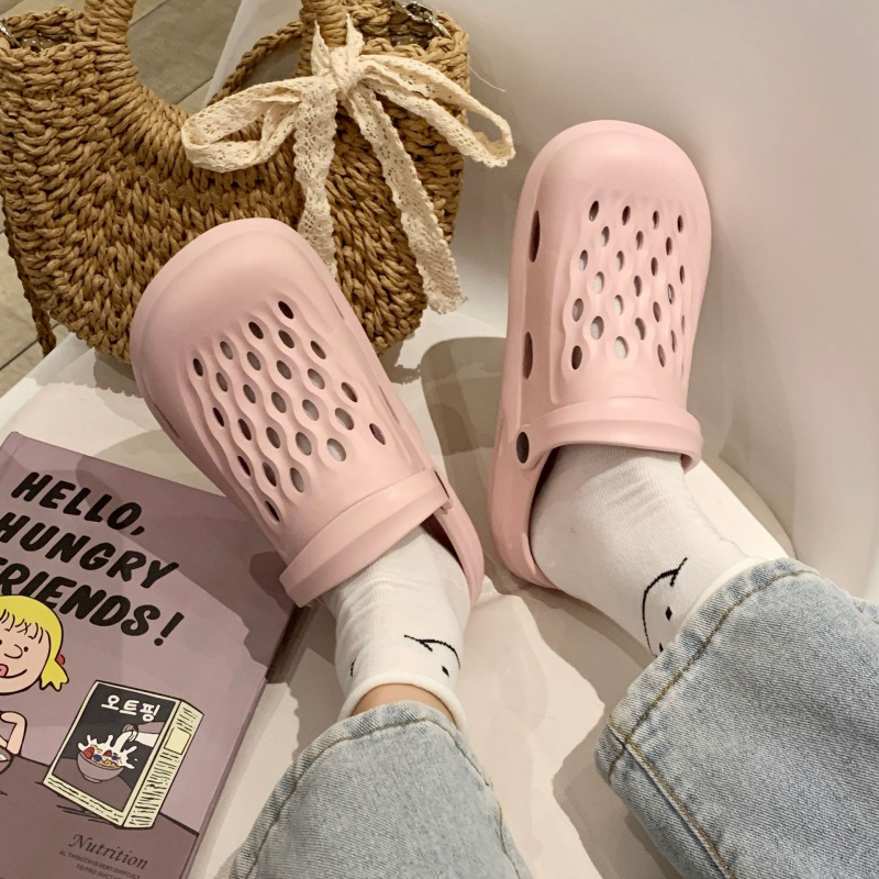 Dép Sandal Đi Biển Đục Lỗ Dễ Thương Thời Trang Mùa Hè Cho Nữ Sinh