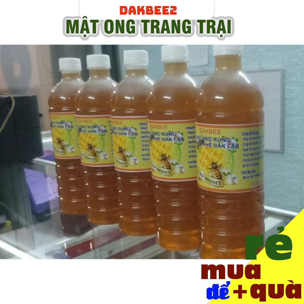 1 LÍT (1300 gr) Mật ong rừng hoa cà phê nguyên chất Daklak [ dakbee ]