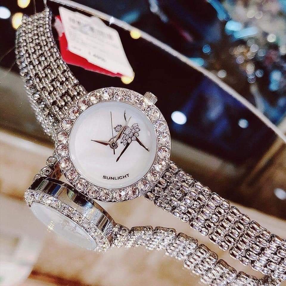 Đồng Hồ Nữ S.U.N.L.I.G.H.T Chống Nước Đính Đá Cao Cấp - A41- Meta Watch