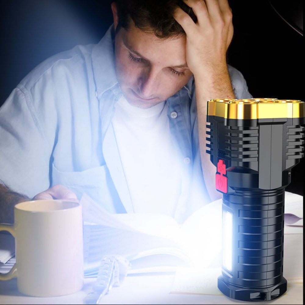 Đèn Pin Cầm Tay Chiếu Sáng 5 Bóng Góc rộng ĐÈN TAKA