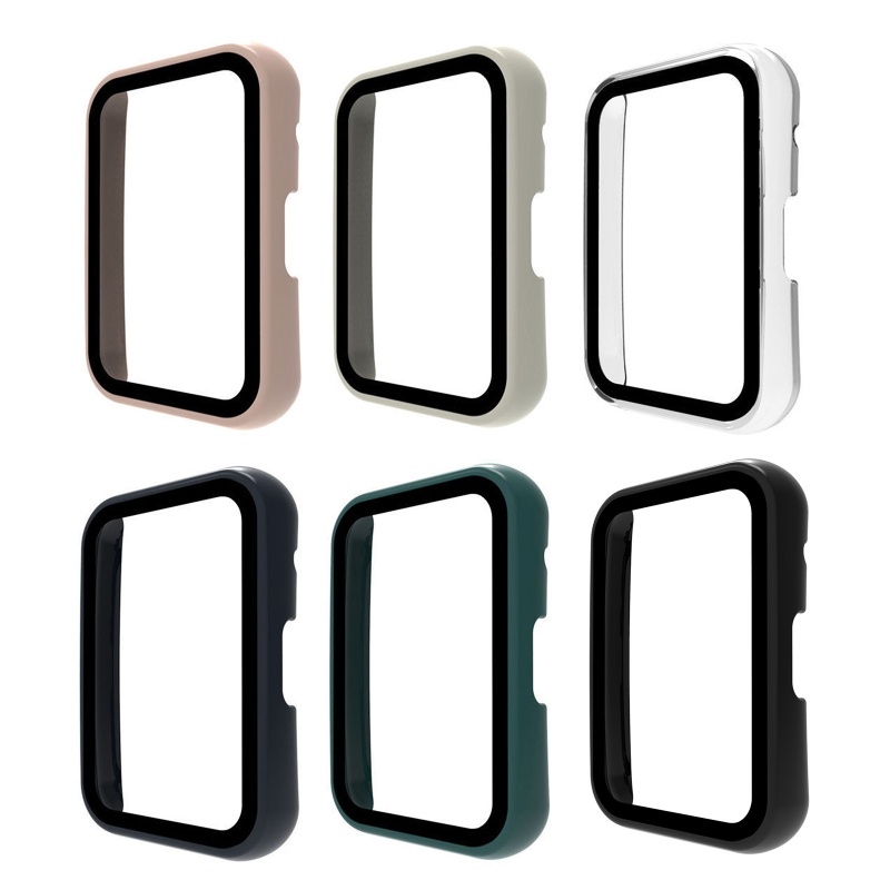 Vỏ PC Cứng + Kính Cường Lực Bảo Vệ Màn Hình Đồng Hồ Đeo Tay One piece