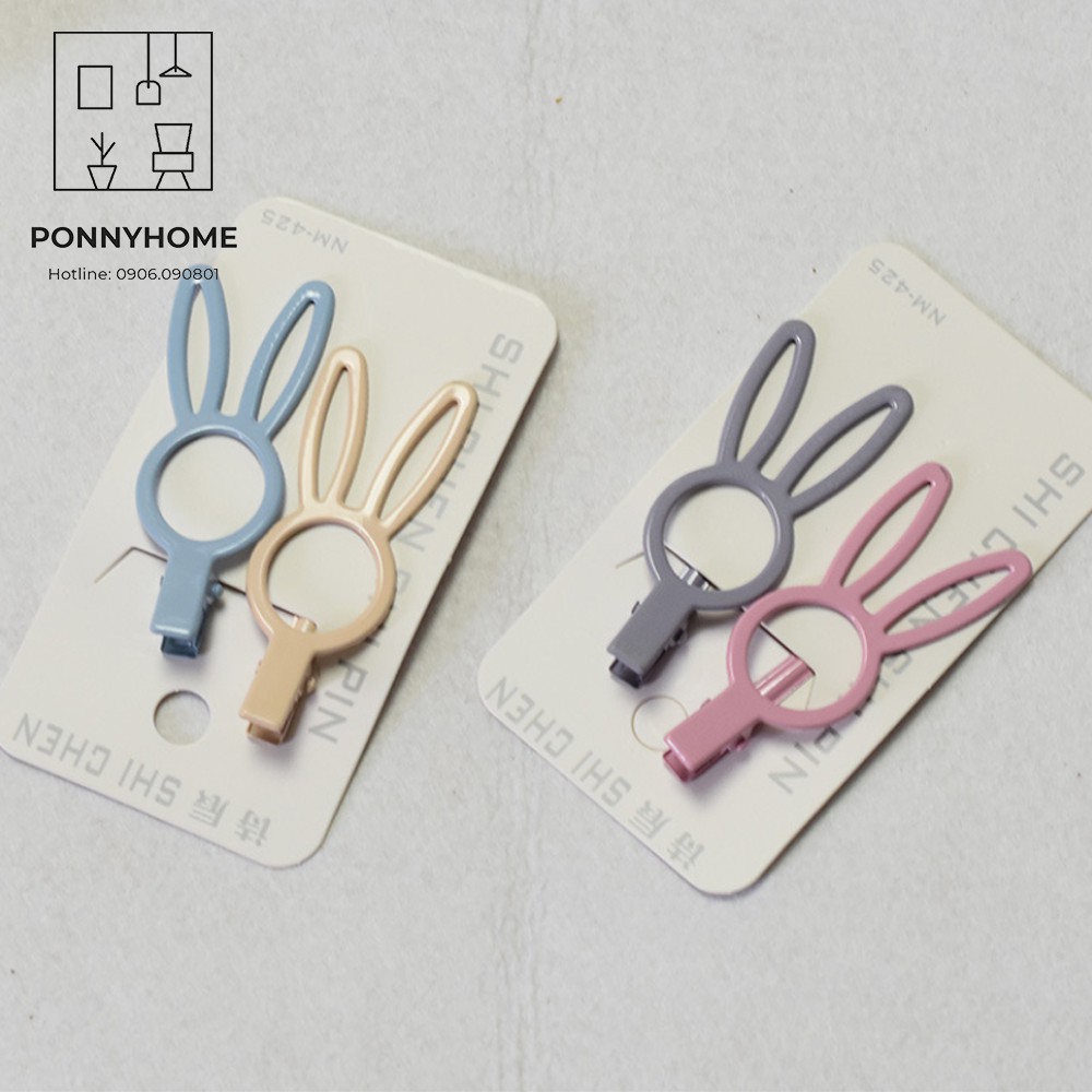 [MỚI VỀ] Kẹp Tóc Tai Thỏ [SET 2 CÁI]