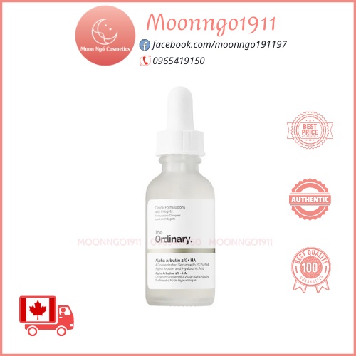 Serum Dưỡng Da Alpha Aburtin 2% + HA - The ordinary 30ml