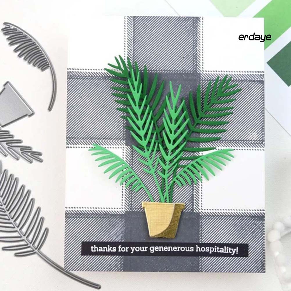 Khuôn Cắt Giấy Kim Loại Trang Trí Hình Lá Xinh Xắn