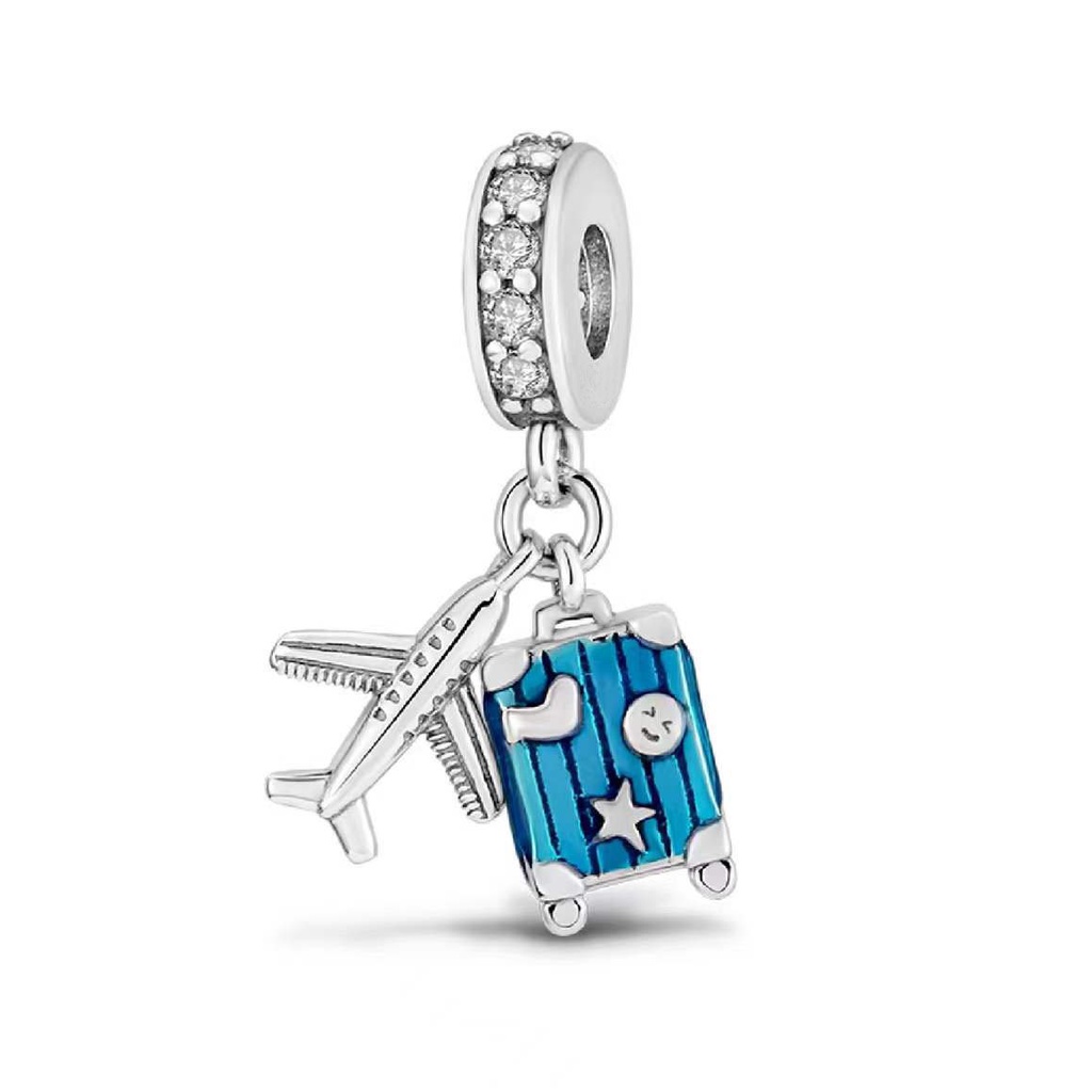 Pandora's new goldfish seafood series summer DIY crystal beaded bracelet accessories to send girlfriend charm big hole beads