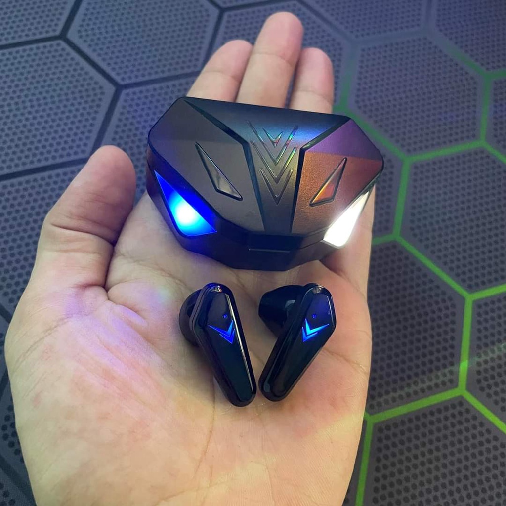 Tai nghe Bluetooth Gaming X15 Siêu hay- Cảm biến- Có đèn led- Siêu đẹp- Bass mạnh- dùng cho tất cả điện thoại