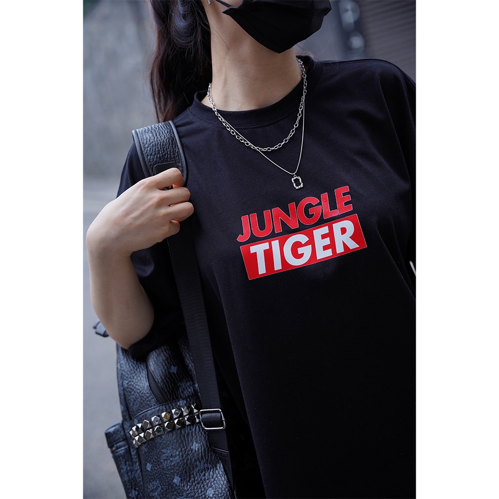 Áo Thun Nam Nữ Unisex JUNGLE TIGER áo phông Basic Tee Tay Lỡ Living For yourself oversize form rộng