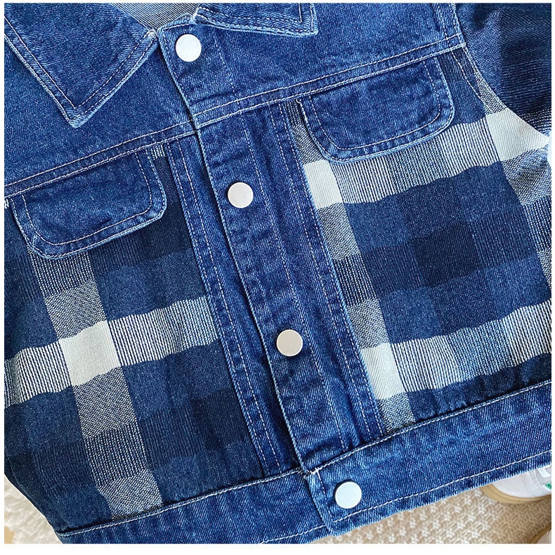 Áo Sơ Mi Denim Tay Dài Phong Cách Nhật Bản Thời Trang Xuân Thu Mới 2022 Dành Cho Bé Trai