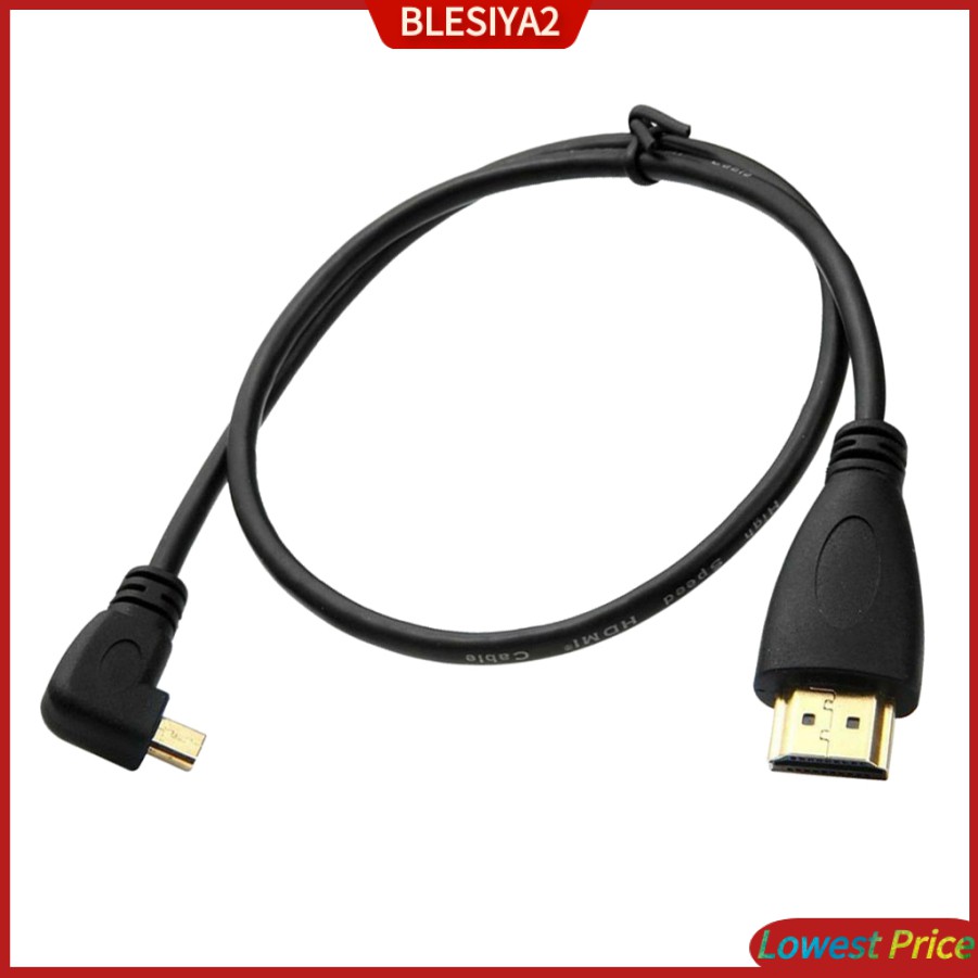 (Hàng Mới Về) Cáp Chuyển Đổi Tốc Độ Cao Từ Micro Hdmi Male Sang Hdmi Male Chất Lượng Cao