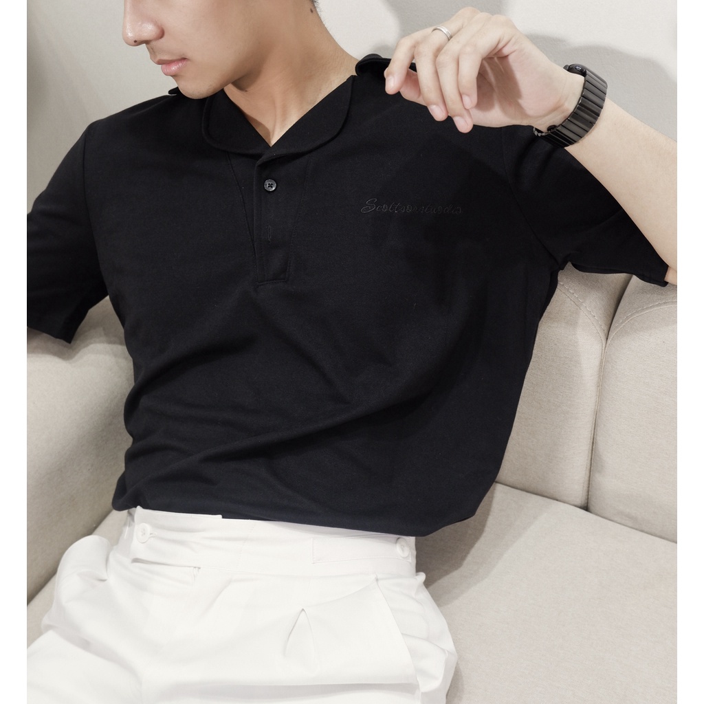 Áo Polo nam Scott vải cotton Farah Polo nhẹ mát