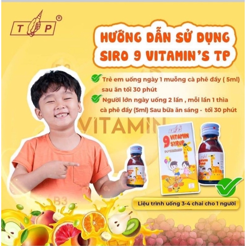 Siro ăn ngon-tăng cân TP Thái Lan chính hãng cho trẻ từ 6 tháng
