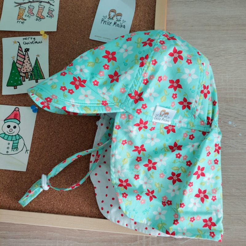 Mũ lưỡi trai che gáy kiểu Nhật, mũ đi biển picnic cho bé, ĐỦ SIZE, nhiều họa tiết