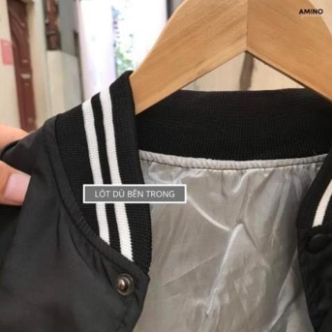 Áo khoác dù Bomber WASNOTP form rộng dù 2 lớp nam nữ phong cách việt KMG