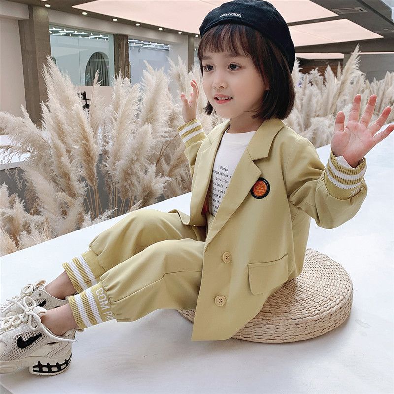 [Babycat] Hàng Có Sẵn Bộ Đồ Hai Mảnh Phong Cách Nhật Bản Hàn Quốc Giản Dị Mùa Xuân Thu Phong Cách Mới Cho Bé Gái