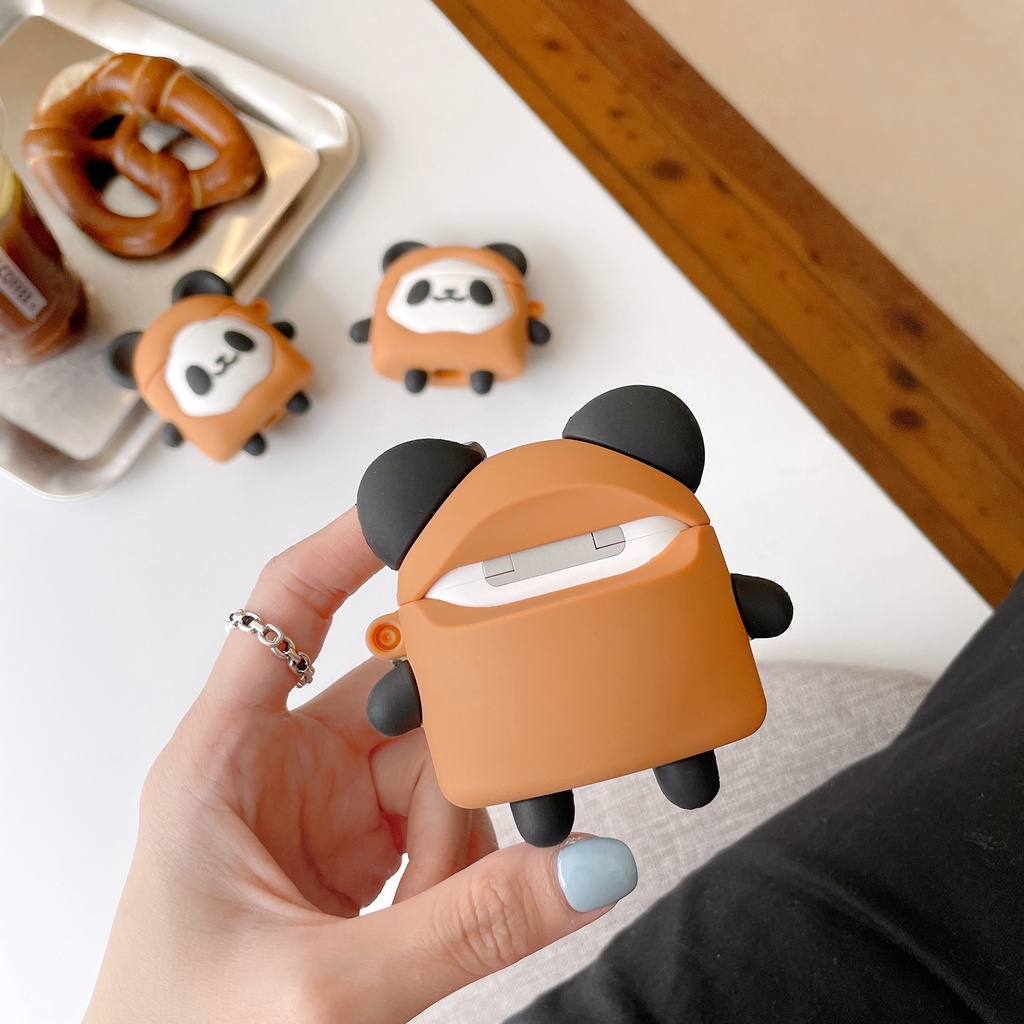 Vỏ Bảo Vệ Hộp Sạc Tai Nghe AirPods3 Pro AirPods3 AirPods2gen Họa Tiết Bánh Biscuit/Gấu Trúc Dễ Thương Ốp