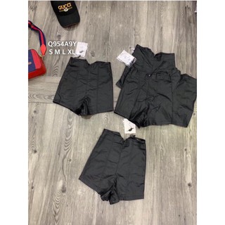[ Hỗ trợ 10k đơn 20k ] Quần da siêu cao dáng chuẩn - cherrystore1996