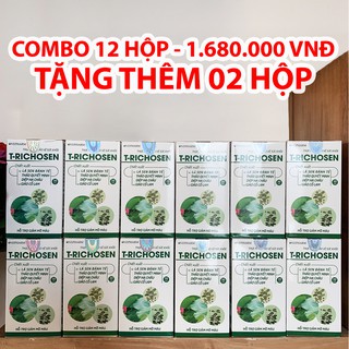 [TẶNG 02 HỘP] Combo 12 hộp T-RICHOSEN từ Lá Sen, Thảo Quyết Minh, Diệp Hạ Châu, Giảo Cổ Lam giảm mỡ máu