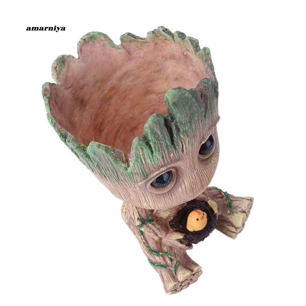 Chậu trồng hoa hình nhân vật Baby Groot đáng yêu