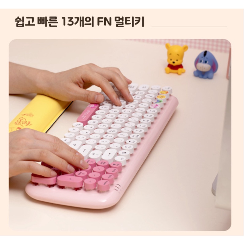 DISNEY Bàn phím không dây hình Winnie The Pooh