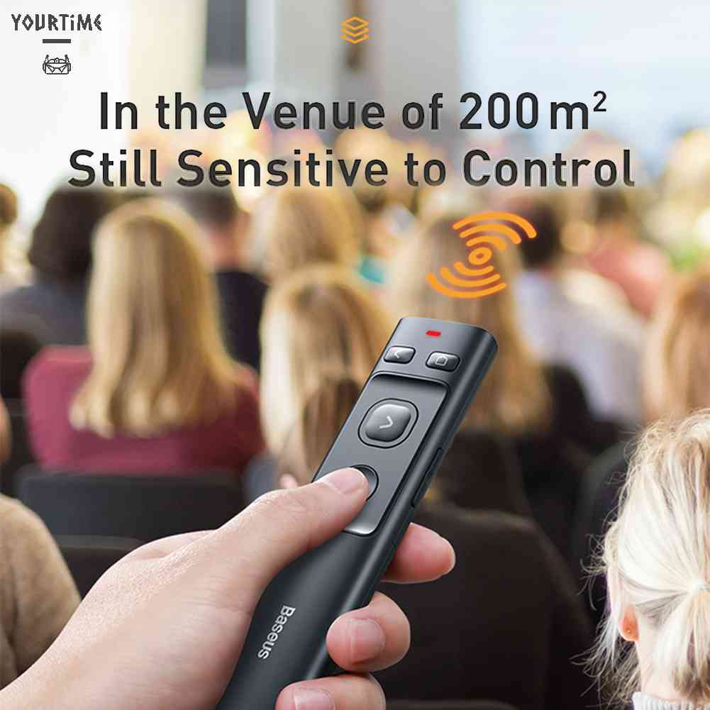 Máy Chiếu Không Dây Baseus Màu Cam 2.4GHz 328ft