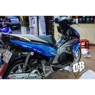 [D4B-Tem chuẩn xịn] Tem trùm xe Air Blade 2016 Shark
