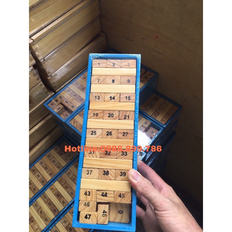 Đồ chơi rút gỗ size to hộp đựng bằng gỗ cao cấp, đồ chơi giải trí vui nhộn cho bé và gia đình