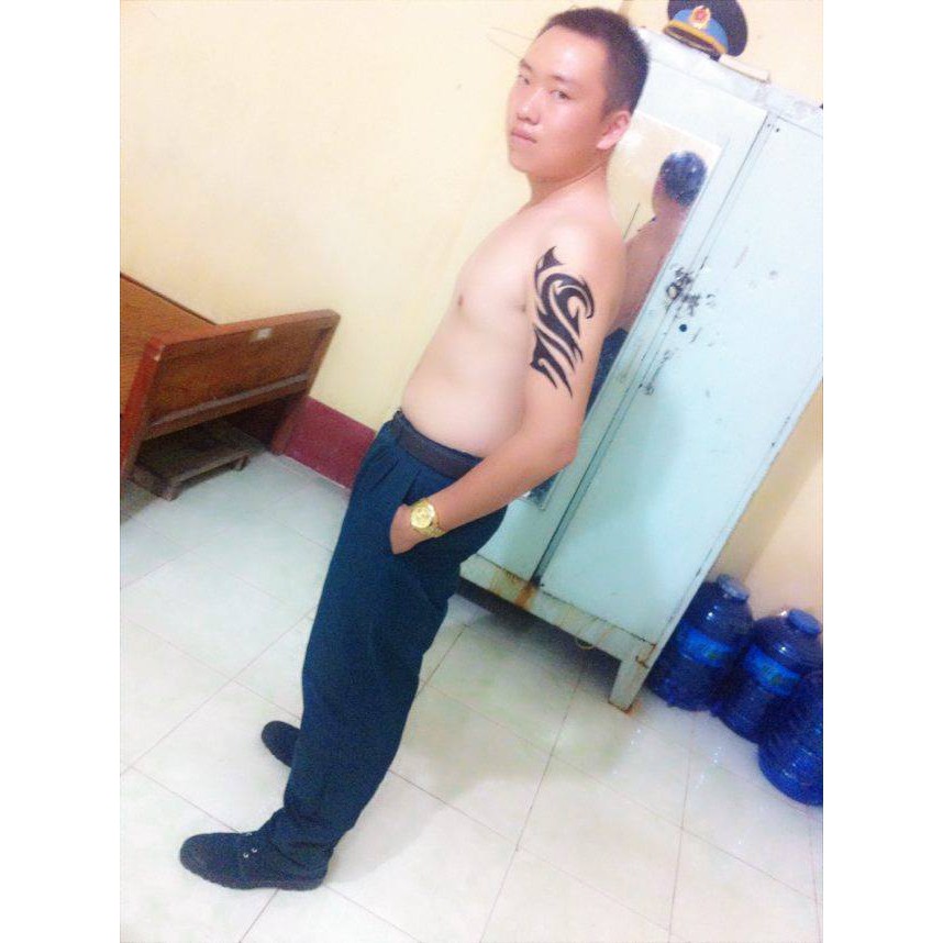 Hình xăm dán tatoo bắp tay - miếng dán hình xăm đẹp dành cho nam