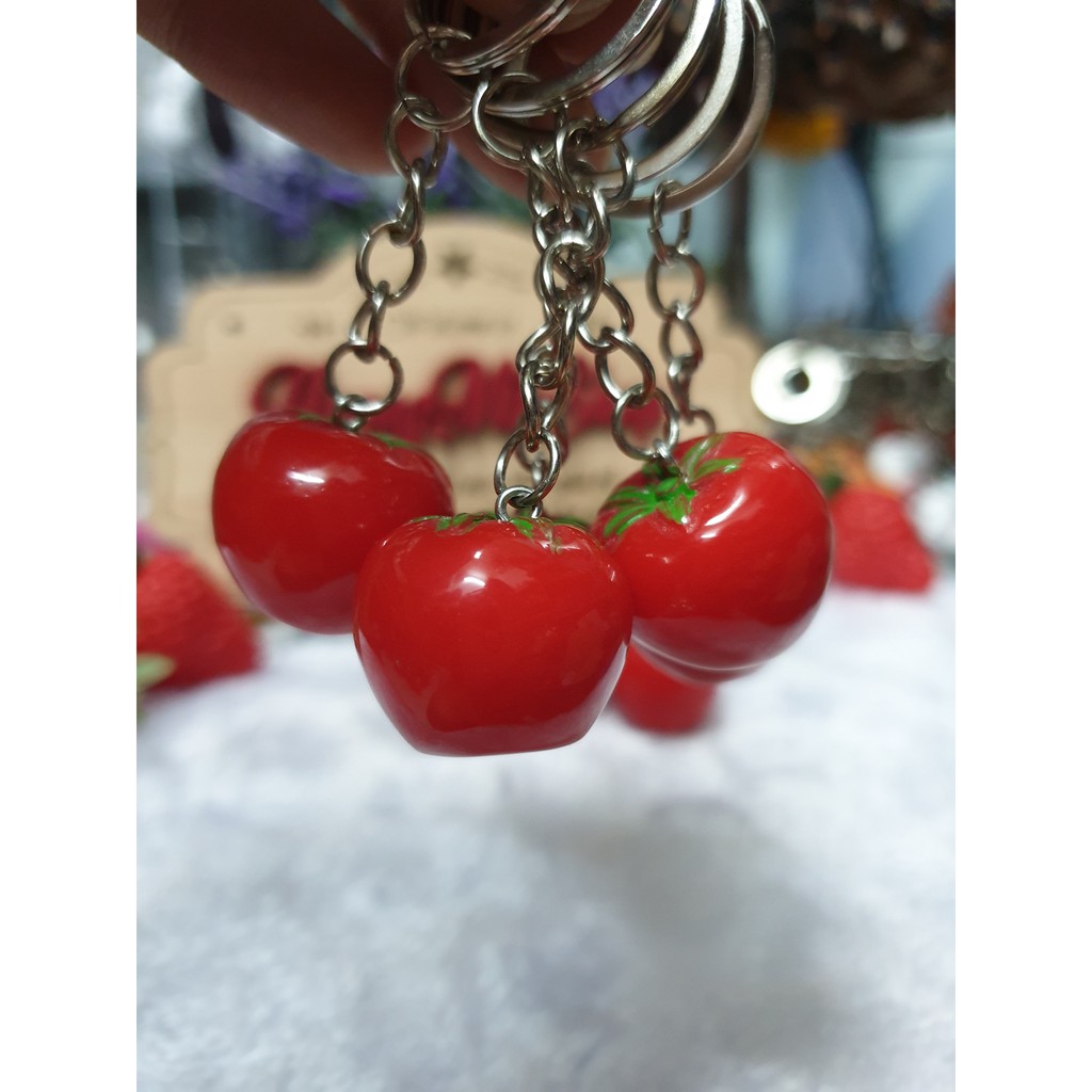 Móc khóa đá quả cà chua