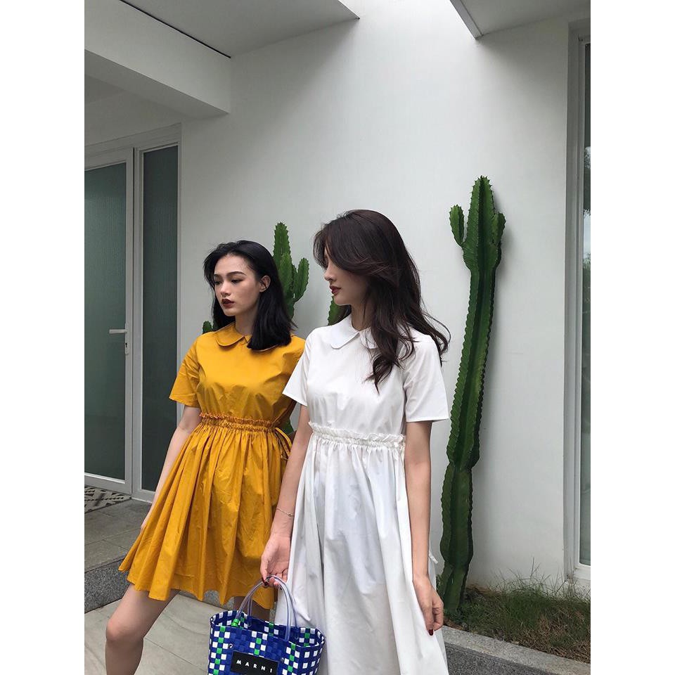 FREESHIP ĐƠN 99K_Đầm cặp babydoll cổ sen cặp