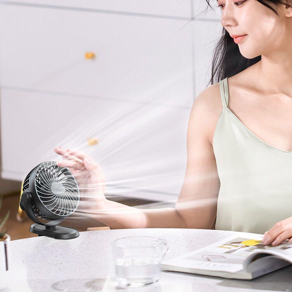 Quạt Làm Mát Siêu Yên Tĩnh Dạng Kẹp Gắn Xe Đẩy Em Bé