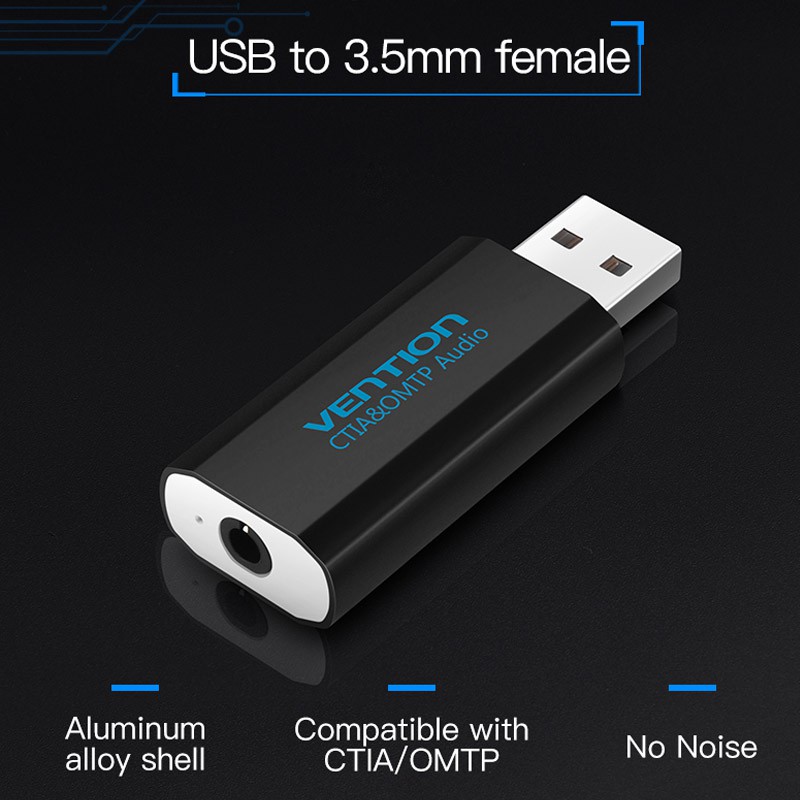 Usb Chuyển Đổi Âm Thanh Từ Usb Sang Aux Jack 3.5mm