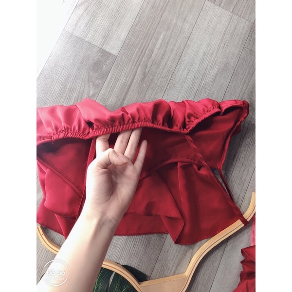 Đồ ngủ sexy, Đồ ngủ nữ hai dây , Đồ bộ nữ đùi mặc nhà chất satin kèm ảnh thật