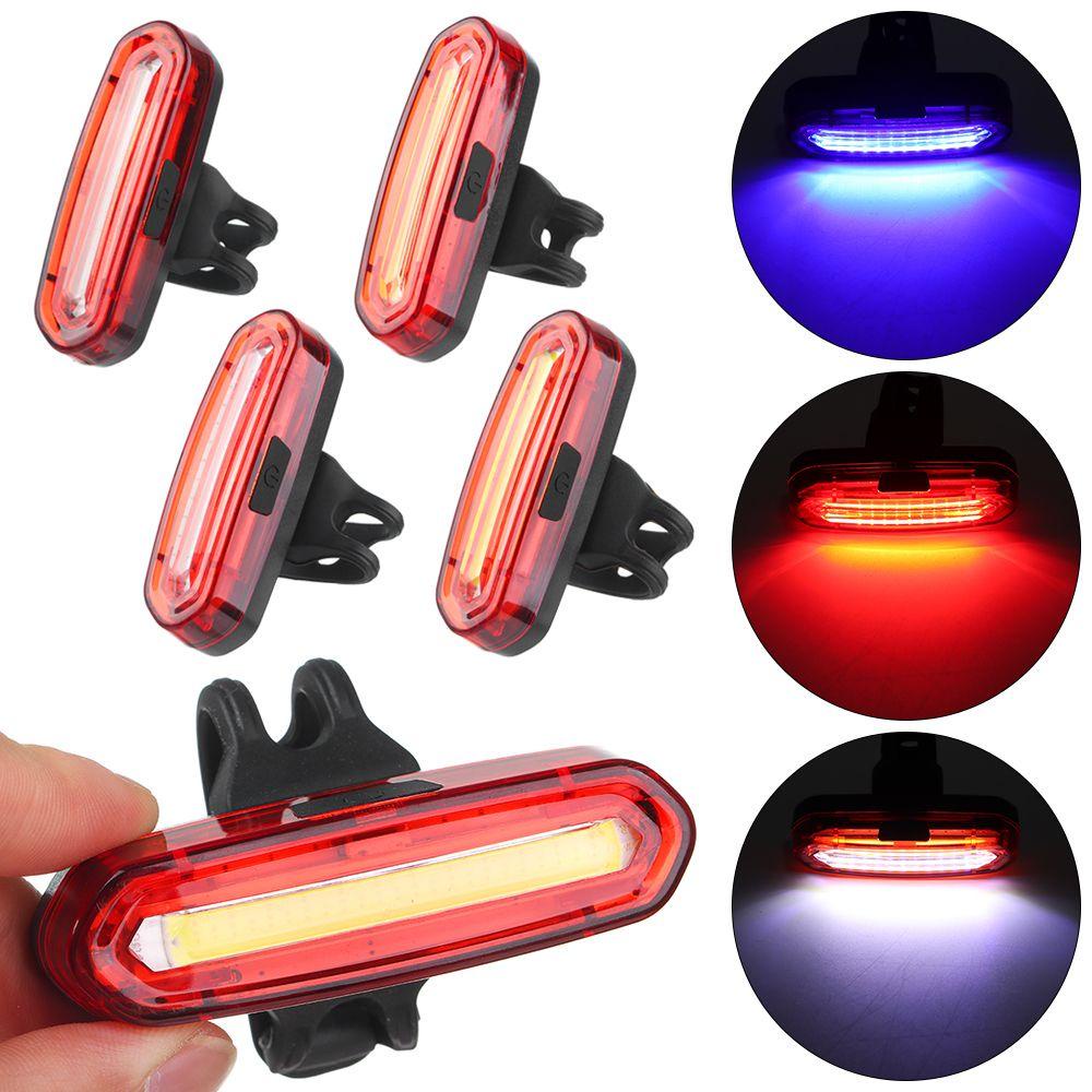 LETTER USB Chargeable Cycling Light LED Tail-lamp Bike Taillight Riding Waterproof Bicycle Accessories MTB Rear Lights/Multicolor