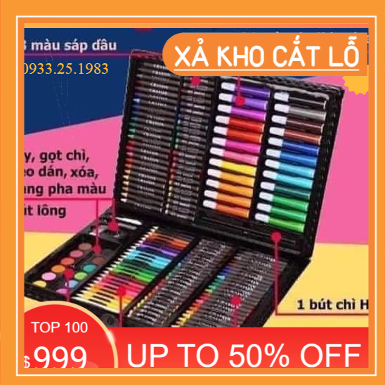 Hộp Màu Tập Tô Cho Bé Vẽ Màu 150 set Chi Tiết