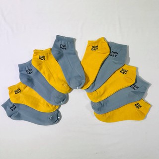 ĐÔI Tất Vớ Nam Nữ Cổ Ngắn Ngắn Cao Cấp Monday to Sunday