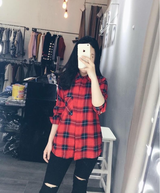 Sơ mi kẻ Pull &Bear