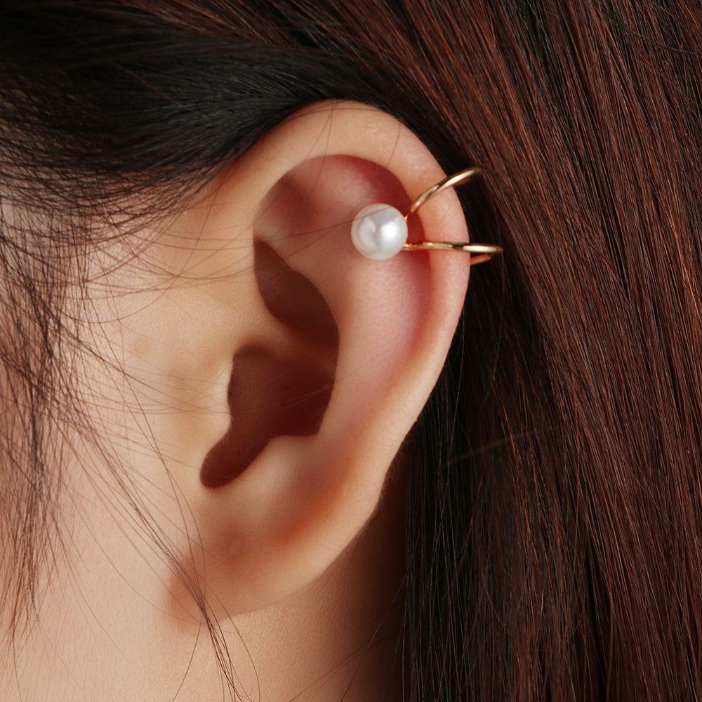 NIUYOU 1 Cặp Khuyên Kẹp Vành Tai Không Xỏ Lỗ Mới Cho Nữ
