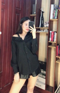 Sơ mi lệch vai