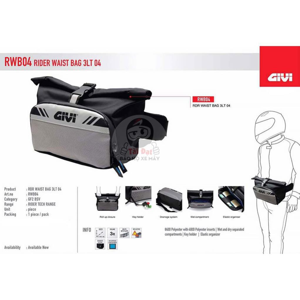 Túi đeo hông chống nước GIVI RWB04