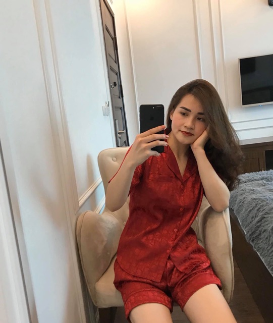 BỘ LỤA GẤM HOT HIT ÁO CỘC QUẦN CỘC