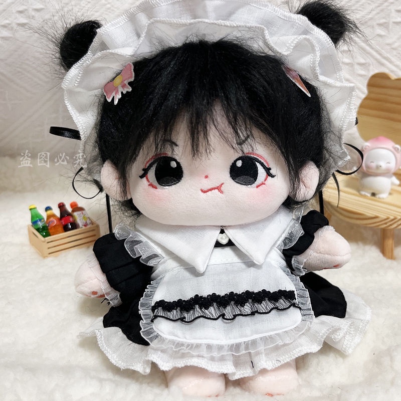 Spot cotton doll no attribute 20cm cm baby dress maid skirt doll change dress