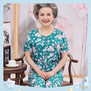 Đồ Bộ Trung Niên Chất Vải Lanh Lụa Quần Lửng