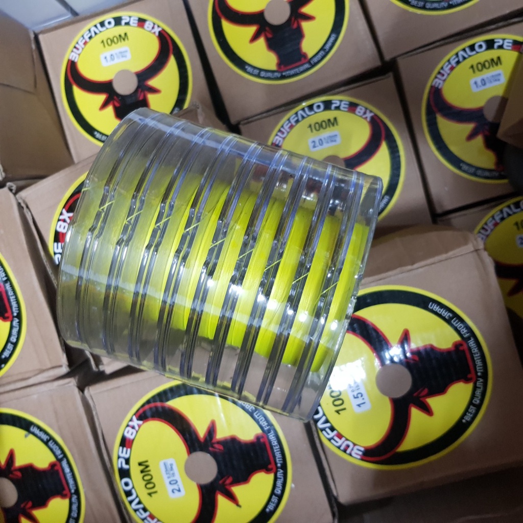 HOT Dây Pe 8x Buffalo chuyên dùng làm trục câu lure lóc chẽm tráp hanh mú nhồng